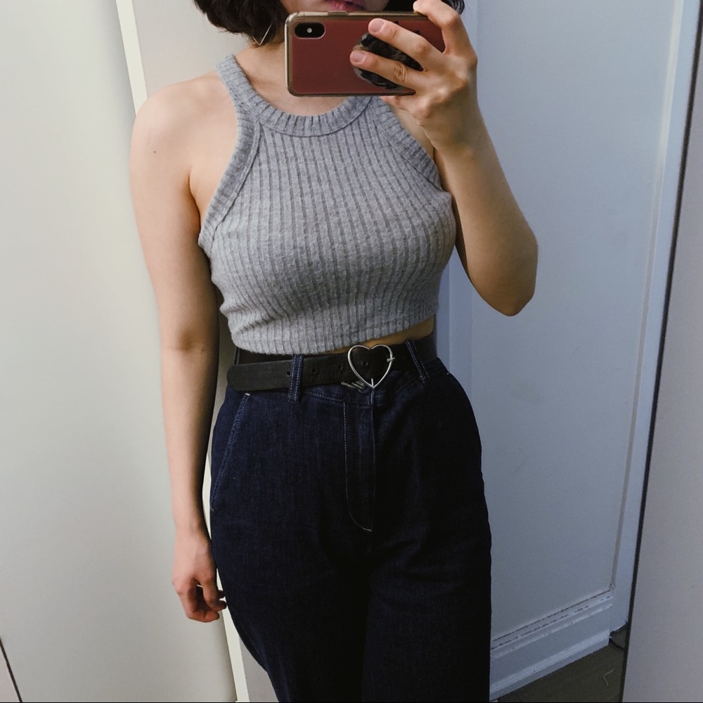 Truly deeply madly cropped tank top